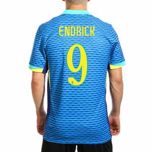 Camiseta Nike 2a Brasil Endrick Match 24-25 Dri-Fit Advance - Camiseta de la segunda equipación Nike de Endrick de la selección brasileña 2024 2025 versión jugador - azul