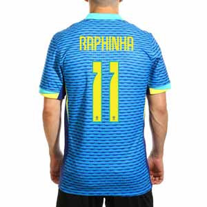 Camiseta Nike 2a Brasil Raphinha Match 24-25 Dri-Fit Advance - Camiseta de la segunda equipación Nike de Raphinha de la selección brasileña 2024 2025 versión jugador - azul