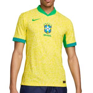 Camiseta Nike Brasil Match 2024-2025 DFADV - Camiseta auténtica primera equipación Nike de la selección brasileña 2024 2025 - amarilla
