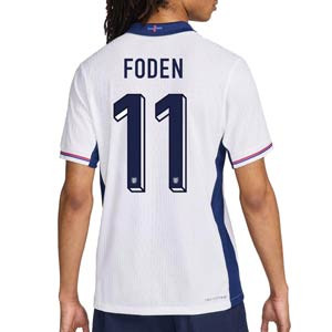 Camiseta Nike Inglaterra Foden Match 24 25 DFADV - Camiseta auténtica de la primera equipación de Foden Nike de la selección inglesa 2024 - blanca