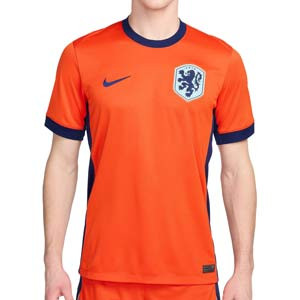 Camiseta Nike Holanda Match 2024 Stadium Dri-Fit - Camiseta Nike auténtica de la primera equipación de la selección holandesa 2024 - naranja