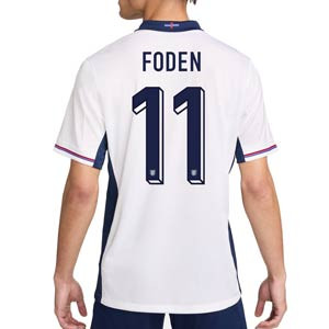 Camiseta Nike Inglaterra Foden 24 25 DF Stadium - Camiseta de la primera equipación de Foden Nike de la selección inglesa 2024 - blanca