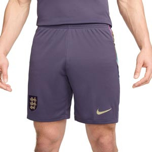 Short Nike 2a Inglaterra 2024 Stadium Dri-Fit - Pantalón corto Nike de la segunda equipación de la selección inglesa 2024 - lila