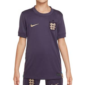Camiseta Nike 2a Inglaterra Niño 2024 Stadium Dri-Fit - Camiseta infantil Nike de la segunda equipación de la selección inglesa 2024 - lila
