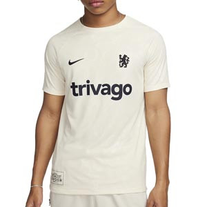 Camiseta Nike Chelsea pre-match Academy Dri-Fit - Camiseta calentamiento pre-partido Nike del Chelsea - crema