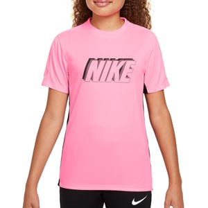 Camiseta Nike Niño Academy 23 Dri-Fit - Camiseta de manga corta infantil para entrenamiento de fútbol Nike - rosa