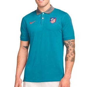 Polo Nike Atlético Dri-fit - Polo Nike del Atlético de Madrid - azul claro
