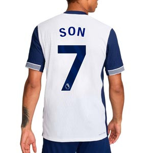 Camiseta Nike Tottenham  Son auténtica 2024 2025 DFADV PL - Camiseta auténtica de la primera equipación Nike de Son del Tottenham de la Premier League 2024 2025 - blanca