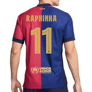 Camiseta Nike Barcelona Raphinha Match 24 25 DF ADV UCL - Camiseta primera equipación Nike de Raphinha del FC Barcelona para la UCL 24 25 versión jugador - azulgrana
