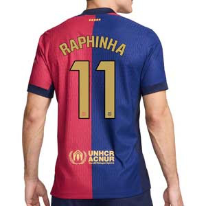 Camiseta Nike Barcelona Raphinha Match 24 25 DF ADV Liga - Camiseta de la primera equipación Nike de Raphinha del FC Barcelona para la Liga 2024 2025 versión jugador - azulgrana