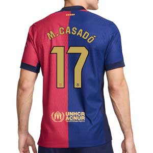 Camiseta Nike Barcelona Casadó Match 24 25 DF ADV Liga - Camiseta de la primera equipación Nike de Marc Casadó del FC Barcelona para la Liga 2024 2025 versión jugador - azulgrana