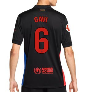 Camiseta Nike 2a Barcelona Gavi 24 25 DF Stadium Liga - Camiseta de la segunda equipación Nike de Gavi del FC Barcelona para laLiga 2024 2025 - negra