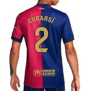 Camiseta Nike Barcelona Cubarsí 24 25 Stadium DF Liga - Camiseta de la primera equipación Nike de Cubarsí del FC Barcelona para la Liga 2024 2025 - azulgrana
