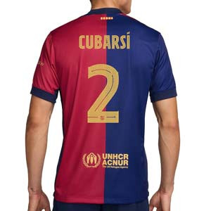 Camiseta Nike Barcelona Cubarsí 24 25 Stadium DF UCL - Camiseta de la primera equipación Nike de Cubarsí del FC Barcelona para la Champions League 2024 2025 - azulgrana