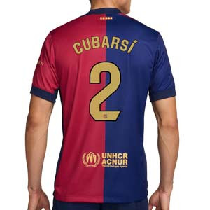 Camiseta Nike Barcelona Cubarsí 24 25 Stadium DF Liga - Camiseta de la primera equipación Nike de Cubarsí del FC Barcelona para la Liga 2024 2025 - azulgrana