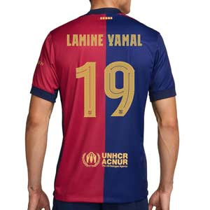 Camiseta Nike Barcelona Lamine Yamal  24 25 DF Stadium UCL - Camiseta de la primera equipación de la Champions League Nike de Lamine Yamal del FC Barcelona 2024 2025 - azulgrana