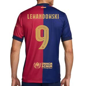 Camiseta Nike Barcelona Lewandowski 2024 2025 DF Stadium UCL - Camiseta de la primera equipación de la Champions League Nike de Lewandowski del FC Barcelona 2024 2025 - azulgrana