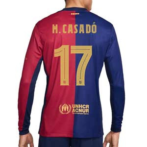 Camiseta manga larga Nike Barcelona Casadó 2425 Stadium UCL - Camiseta de manga larga primera equipación Nike de Casadó del FC Barcelona para la UCL 24 25 - azulgrana