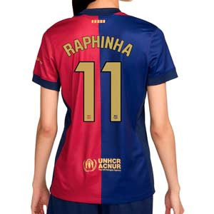 Camiseta Nike Barcelona mujer Raphinha Stadium 24 25 DF Liga - Camiseta para mujer primera equipación Nike de Raphinha del FC Barcelona para la Liga 2024 2025 - azulgrana
