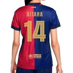 Camiseta Nike Barcelona mujer Aitana 2024 2025 DFStadium - Camiseta para mujer de la primera equipación Nike de Aitana del FC Barcelona 2024 2025 - azulgrana