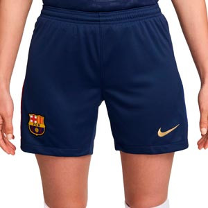 Short Nike Barcelona mujer 2024 2025 Dri-Fit Stadium - Pantalón corto de mujer de la primera equipación Nike del FC Barcelona 2024 2025 - azul