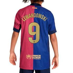 Camiseta Nike Barcelona niño Lewandowski Match 24 25 DF Liga