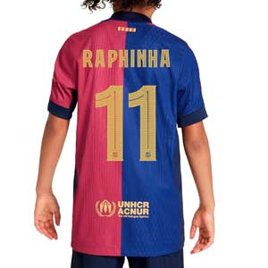 Camiseta Nike Barcelona niño Raphinha Match 24 25 DFADV UCL