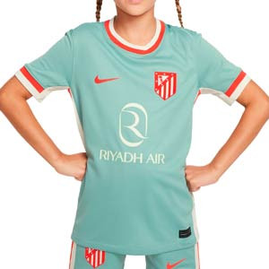 Camiseta Nike 2a Atlético niño 2024 2025 Dri-Fit Stadium - Camiseta infantil de la segunda equipación Nike del Atlético de Madrid 2024 2025 - azul claro
