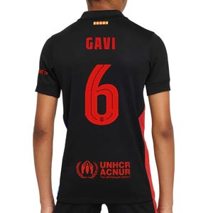 Camiseta Nike 2a Barcelona niño Gavi 24-25 Stadium UCL