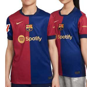 Camiseta Nike Barcelona niño Stadium 24 25 DF Liga - Camiseta infantil de la primera equipación Nike del FC Barcelona para la Liga 2024 2025 - azulgrana