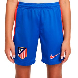 Short Nike Atlético niño 2024 2025 Dri-Fit Stadium - Pantalón corto infantil de la primera equipación Nike del Atlético de Madrid - azul