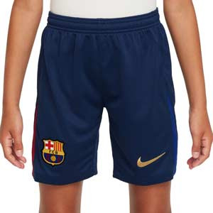 Short Nike Barcelona niño 2024 2025 Stadium Dri-Fit - Pantalón corto infantil de la primera equipación Nike del FC Barcelona 2024 2025 - azul