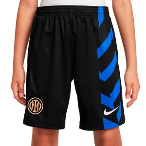 Short Nike Inter niño 2024 2025 Dri-Fit Stadium  - Pantalón corto infantil de la primera equipación Nike del Inter de Milán 2024 2025 - negro