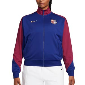 Chaqueta entretiempo Nike FCB mujer himno Academy Pro DF - Chaqueta entretiempo de mujer Nike del FC Barcelona - azulgrana