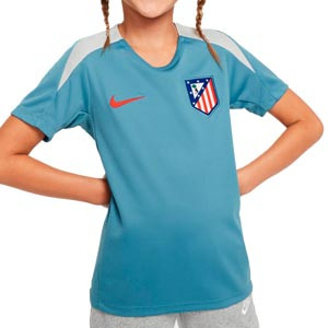 Camiseta Nike Atlético niño entrenamiento Strike Dri-Fit - Camiseta infantil de entrenamiento Nike del Atlético de Madrid - azul claro