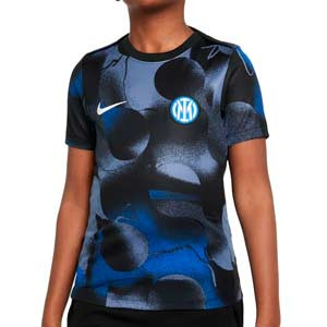 Camiseta Nike Inter niño Pre-Match Academy Pro Dri-Fit - Camiseta infantil de calentamiento prepartido Nike del Inter de Milán - negra