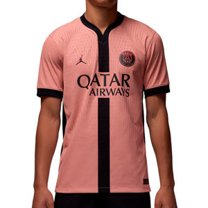Camiseta Nike 3a PSG Match 2024 2025 DFADV - Camiseta auténtica de la tercera equipación Nike del PSG 2024 2025 - rosa