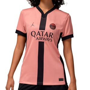 Camiseta Nike 3a PSG mujer 2024 2025 Dri-Fit Stadium - Camiseta para mujer de la tercera equipación Nike del PSG 2024 2025 - rosa