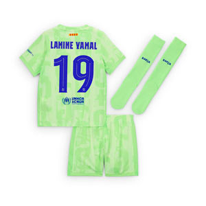 Equipación Nike 3a Barcelona niño 3-8 años Yamal 2425 DF UCL