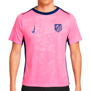 Camiseta Nike 3a Atlético Pre-Match Academy Pro Dri-Fit - Camiseta de calentamiento prepartido Nike del Atlético de Madrid de la tercera equipación 2024 2025 - rosa