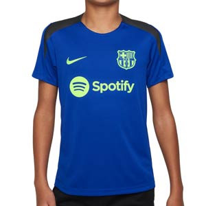 Camiseta Nike  Barcelona niño entrenamiento Strike Dri-Fit - Camiseta infantil de entrenamiento Nike del FC Barcelona - azul