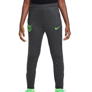 Pantalón Nike Barcelona niño entrenamiento Strike Dri-Fit - Pantalón largo infantil de entrenamiento Nike del FC Barcelona - gris