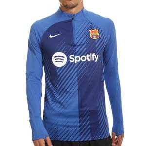 Sudadera Nike Barcelona pre-match Dri-Fit Strike - Sudadera de calentamiento pre partido Nike del FC Barcelona 2023 2024 - azul