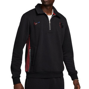 Sudadera Nike Barcelona Dri-Fit Standard Issue - Sudadera Nike del FC Barcelona de la segunda equipación 2024 2025 - negra
