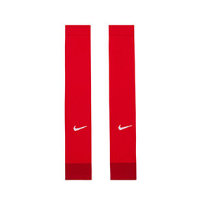 Medias sin pie Nike Strike Sleeve - Medias de fútbol Nike sin pie - rojas