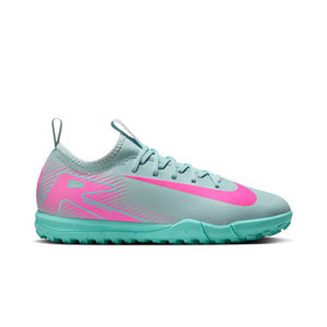 Nike Jr Mercurial Zoom Vapor 16 Academy TF - Zapatillas de fútbol multitaco infantiles Nike TF suela turf - azul claro