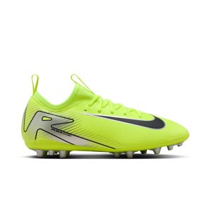 Nike Jr Mercurial Zoom Vapor 16 Academy AG - Botas de fútbol infantiles Nike AG para césped artificial - amarillo flúor