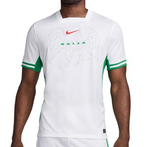 Camiseta Nike Nigeria 2024-2025 Stadium Dri-Fit - Camiseta primera equipación Nike selección de Nigeria 24 25 - blanca