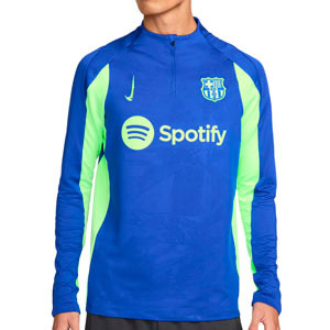 Sudadera Nike 3a Barcelona Pre-Match Drill Top - Sudadera de calentamiento prepartido Nike del FC Barcelona de la tercera equipación 2024 2025 - azul