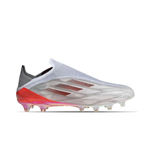 adidas X SPEEDFLOW+ AG - Botas de fútbol sin cordones adidas AG para césped artificial - blancas